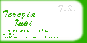 terezia kupi business card