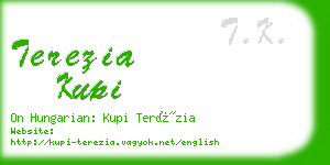 terezia kupi business card